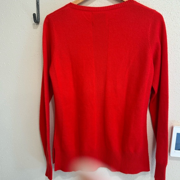 Cynthia Rowley Cashmere Sweater Paprika Medium - Picture 6 of 10